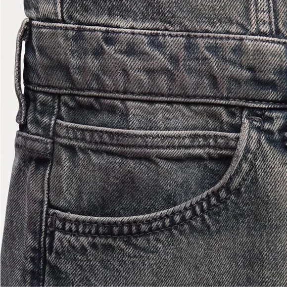 Zara Washed Black Denim Maxi Shirt Dress, size M - Picture 7 of 8